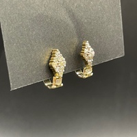 Ladies 18ct Yellow Gold Natural Diamond Earrings