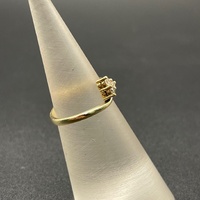 Ladies 9ct Yellow Gold Dante Natural Diamond Ring