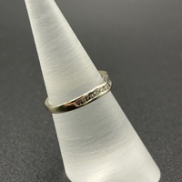 Ladies 18ct White Gold Natural Diamond Band Ring
