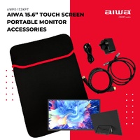 Aiwa 15.6 Inch Touchscreen Portable Monitor AWPD152KPT with Bonus Carry Case