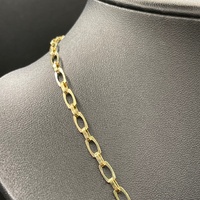 Unisex 14ct Yellow Gold Fancy Link Necklace