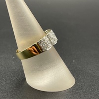 Ladies 18ct Yellow Gold Natural Diamond Cluster Ring