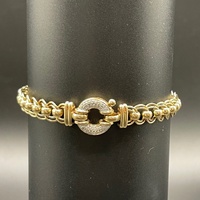 Ladies 9ct Yellow Gold Double Belcher Link Bracelet