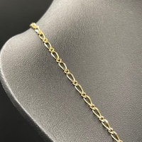 Unisex 9ct Yellow Gold Figaro Link Necklace