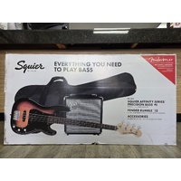 Squier by Fender Affinity Series Precision Bass PJ Pack with Rumble 15 Amp