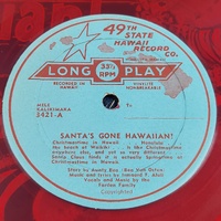 Santa's Gone Hawaiian! Vinyl LP Christmas Novelty Record