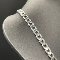 Mens 925 Sterling Silver Curb Link Necklace