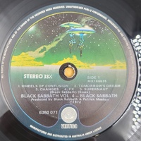 Black Sabbath Vol. 4 Vinyl LP 1972 Vertigo Spaceship Label