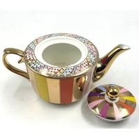 Morgan & Finch Carnival Stripe Tea for One Set Multi Gold 20921901