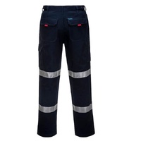 Portwest Mens Workwear Cargo Pants Double Tape Navy Size 87R MD701