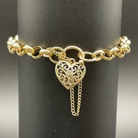 Ladies 9ct Yellow Gold Belcher Link Bracelet