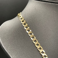 Unisex 9ct Yellow Gold Curb Link Necklace