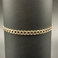 Unisex 9ct Yellow Gold Curb Link Bracelet
