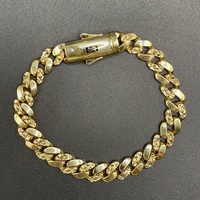 Mens 18ct Yellow Gold Miami Cuban Link Bracelet