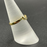 Ladies 18ct Yellow Gold Natural Diamond Enhancer Ring