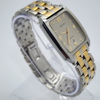 Rado DiaStar 129.0570.3 Vintage 1990s Two‑Tone Rectangular Sapphire Watch