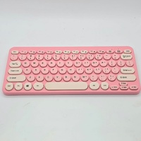Anko Pink 3 in 1 Wireless Keyboard Mouse Mat USB Dongle Set JLR-78483