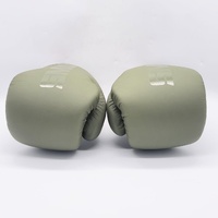 SMAI Elite85 Boxing Gloves 14oz Olive Green Cowhide Leather Pair B080-OLV-14-oz