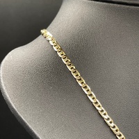 Unisex 9ct Yellow Gold Anchor Link Necklace