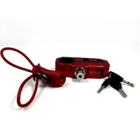 Kovix Alarmed Handlebar Lock Red Motorcycle Scooter Security 3 Keys