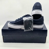 Polo Ralph Lauren Sayer Canvas Sneaker Aviator Navy Blue Size 5 US