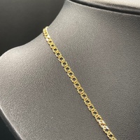 Ladies 9ct Yellow Gold Double Curb Link Necklace