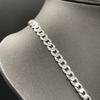 Unisex 925 Sterling Silver Curb Link Necklace