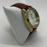 Gianello GNL7716YG Mens Watch 43mm Gold Tan Croco Print Leather Strap