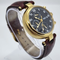 Stauer DS14685 Mens 27 Jewels Moon Phase Automatic Watch Gold 39mm