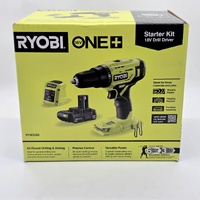 Ryobi 18V ONE+ Drill Driver Starter Kit R18DD22 with 2.0Ah Battery and Charger