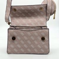 Guess Alexie Crossbody Flap Opening Rose with Logo Handbag Pink