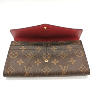 Louis Vuitton Sarah Wallet Monogram Coquelicot Lining with Dust Cover