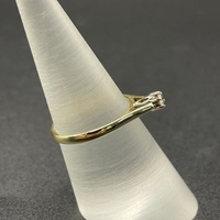 Ladies 9ct Yellow Gold Diamond Ring