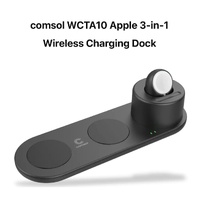 Comsol WCTA10 3 in 1 Wireless Charging Dock for iPhone AirPods Apple Watch