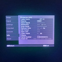 Epson EH-TW6700W Full HD 3D Home Theatre Projector 671 Lamp Hours