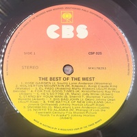 The Best Of The West 20 All Time Great Country and Western Favourites Vinyl LP
