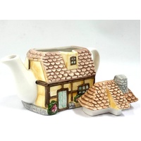 Cottage Style Sweet Home Novelty Teapot Ceramic Decorative Collectible