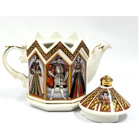 Sadler King Henry VIII and His Six Wives Vintage Ceramic Teapot England