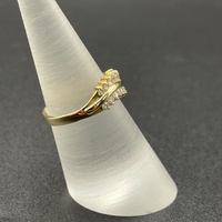 Ladies 18ct Yellow Gold Cubic Zirconia Ring