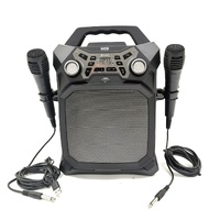 XCD Bluetooth Karaoke Party Machine RGB Lights 2 Mics XCDKARPTYBK