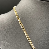 Unisex 9ct Yellow Gold Curb Link Necklace