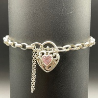 Ladies 925 Sterling Silver Belcher Link Bracelet