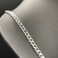 Unisex 925 Sterling Silver Curb Link Necklace
