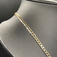 Unisex 9ct Yellow Gold Curb Link Necklace
