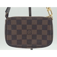 Louis Vuitton Mini Pochette Accessoires Damier Ebene Canvas Pouch Bag