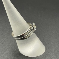 Ladies 18ct White Gold Diamond Bridal Ring Set