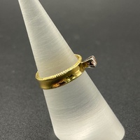 Ladies 18ct Yellow Gold Natural Diamond Ring