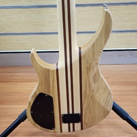 Magna 4 String Maple Ash Electric Bass Guitar with Hard Case