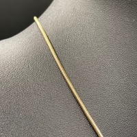 Ladies 9ct Yellow Gold Snake Link Necklace