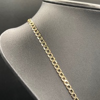 Unisex 9ct Yellow Gold Curb Link Necklace